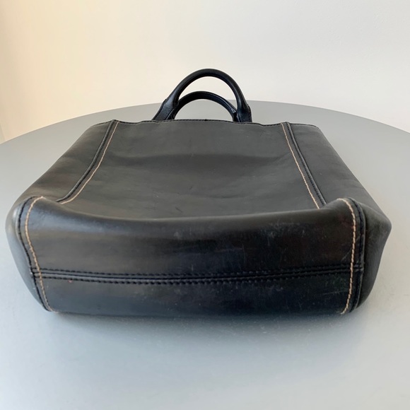 Ralph Lauren Black Leather Shopper Tote Bag - Picture 4 of 5